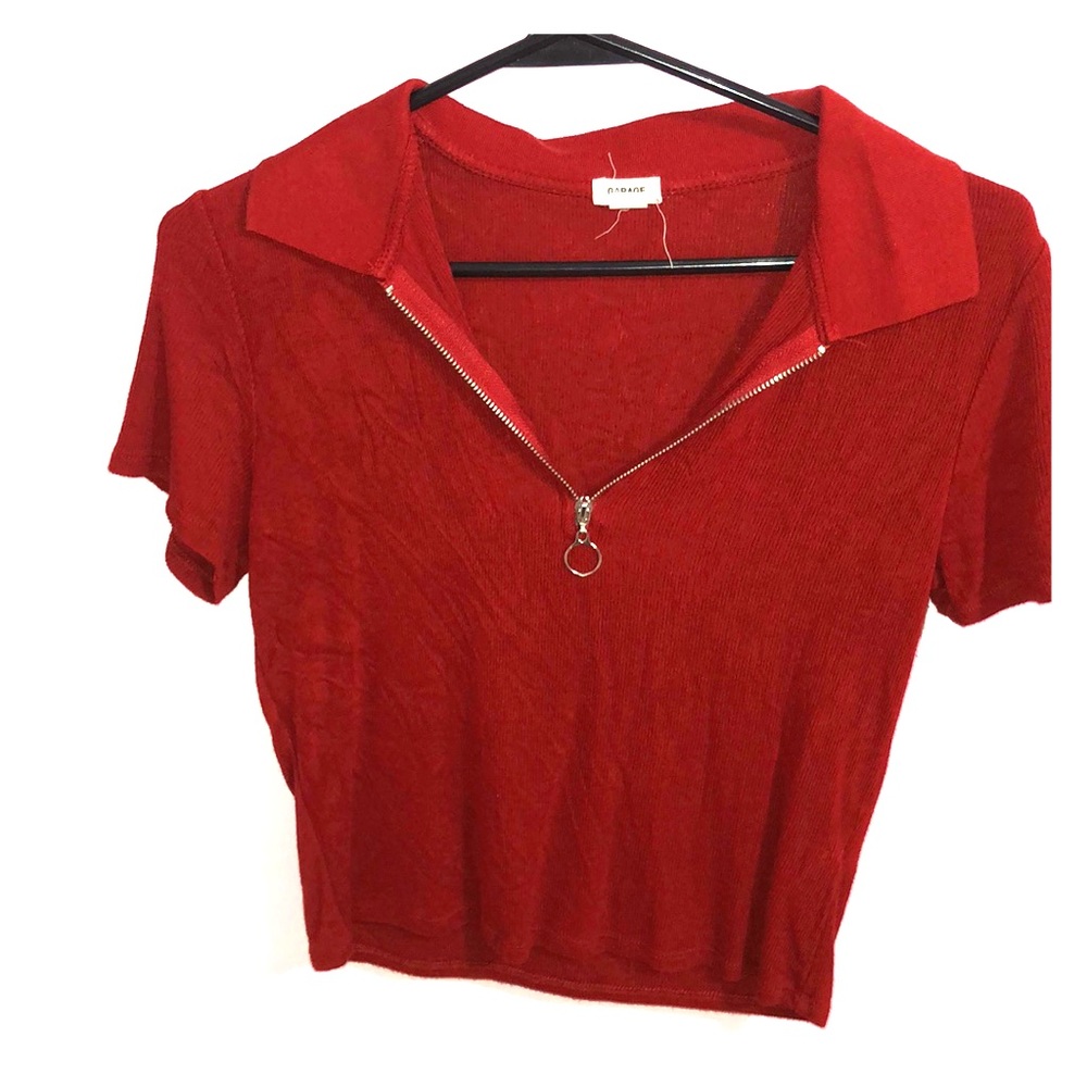 polo zip up shirt